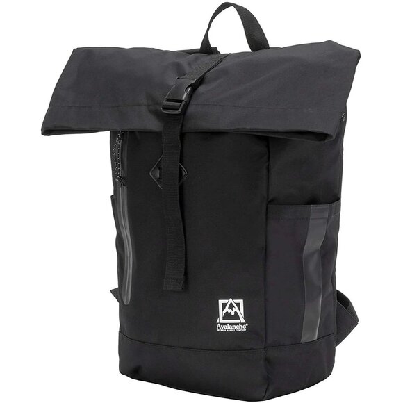 Avalanche 20L Eco Roll Top Backpack with Laptop Pocket Black - Picture 1 of 7